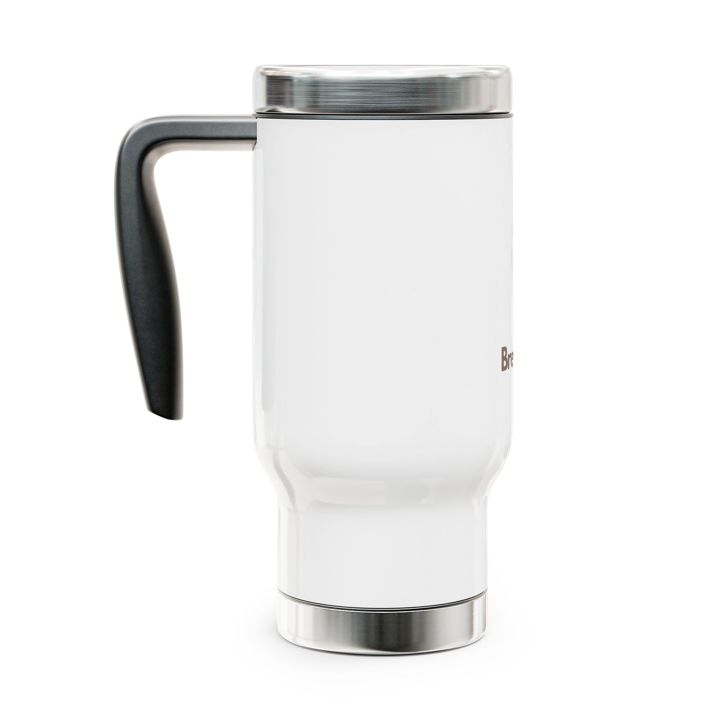 Brevuno 14oz Insulated Stainless Steel Travel Mug with Handle