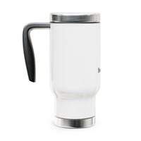 Brevuno 14oz Insulated Stainless Steel Travel Mug with Handle