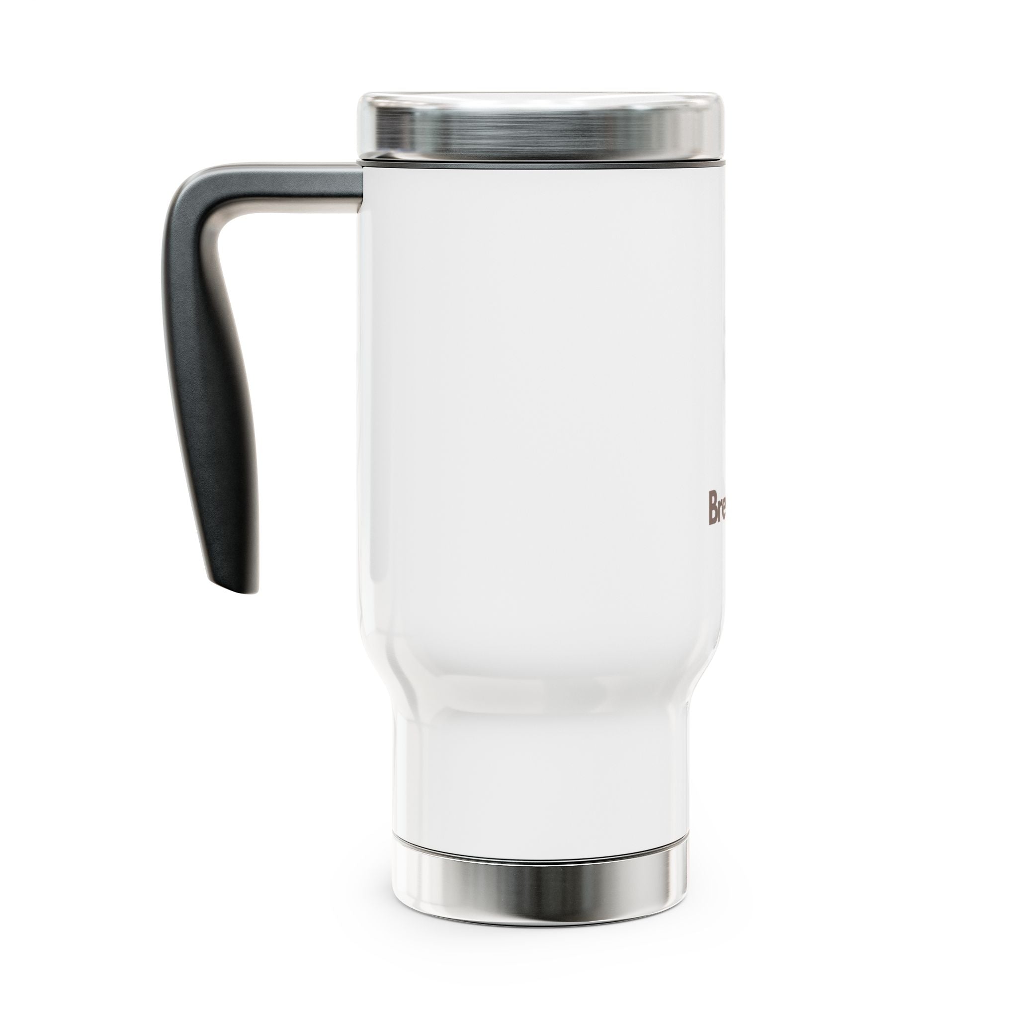 Brevuno 14oz Insulated Stainless Steel Travel Mug with Handle