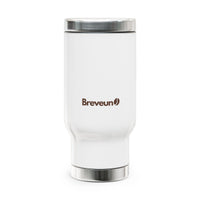 Brevuno 14oz Insulated Stainless Steel Travel Mug with Handle