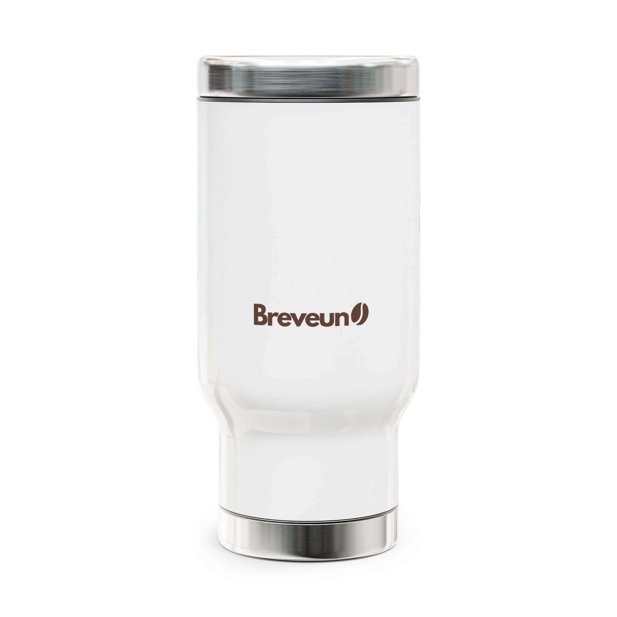 Brevuno 14oz Insulated Stainless Steel Travel Mug with Handle
