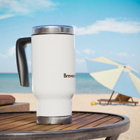 Brevuno 14oz Insulated Stainless Steel Travel Mug with Handle