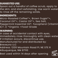 Breveuno® Peppermint Coffee Scrub