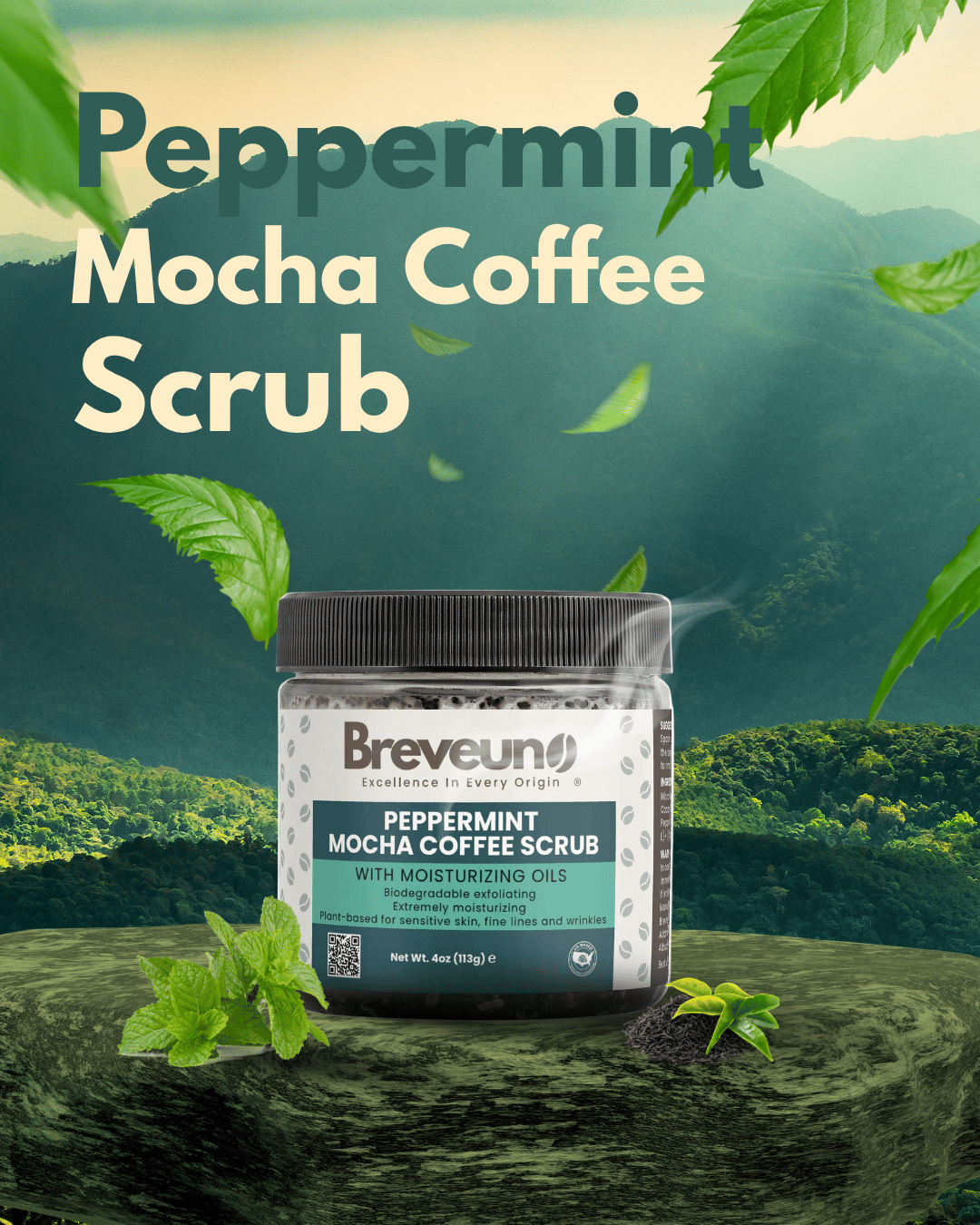 Breveuno® Peppermint Coffee Scrub